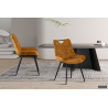 Chaise Nina Velours Or - Élégance et Confort dans Votre Intérieur