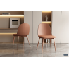 Chaise 'Jasmin' en terracotta - Confort et élégance