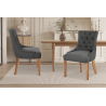 Chaise Fancy tissu antracite - Élégance et confort