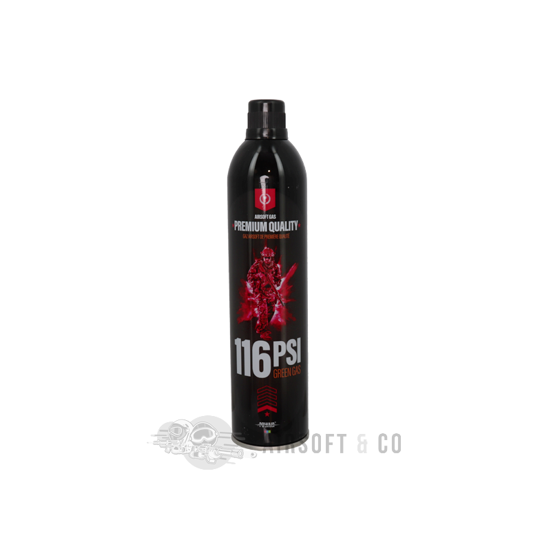 POWAIR gaz 116 psi / 500 ml – Gonflage efficace pour sportifs
