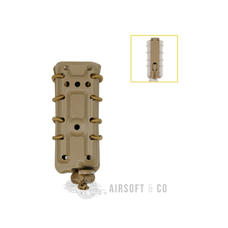 Poche Molle 9 mm extensible (FDE) - Équipement Sportif Haut de Gamme