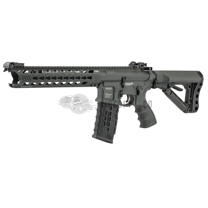 Fusil airsoft GC16 Predator Battleship Grey - Réplique ambidextre