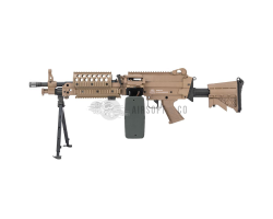 Mitrailleuse airsoft FN MK46 AEG Dark Earth - Équipement Sportif