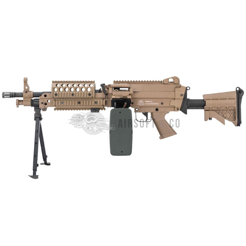 Mitrailleuse airsoft FN MK46 AEG Dark Earth - Équipement Sportif
