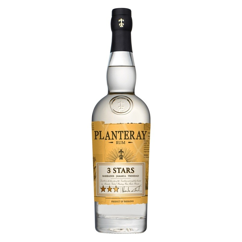PLANTERAY THREE STARS Rhum Blanc Barbade 70cl 41°2 - Boisson Premium
