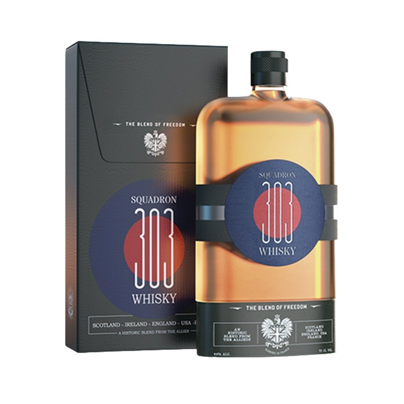 SQUADRON 303 « Blend of Freedom » Whisky 70cl 44° - Élégance anglaise