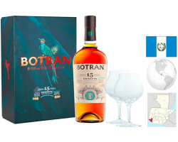 Botran 15 Solera - Coffret 2 Verres - Rhum Guatemala 70cl 40°