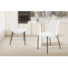Chaise 'Ella' Blanche - Confort et Design Épuré | Meubles