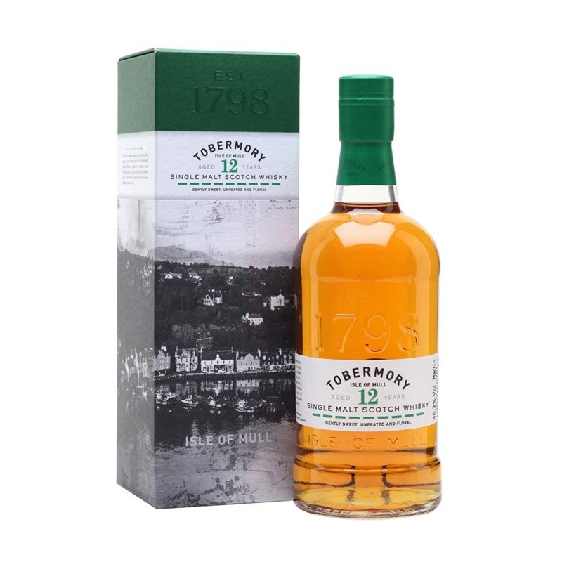 TOBERMORY 12 ANS single malt whisky - Île de Mull 70 cl 46.3°