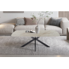 Table basse Apollo 130 cm Ovale Pierre Brillant - Mobilier Design