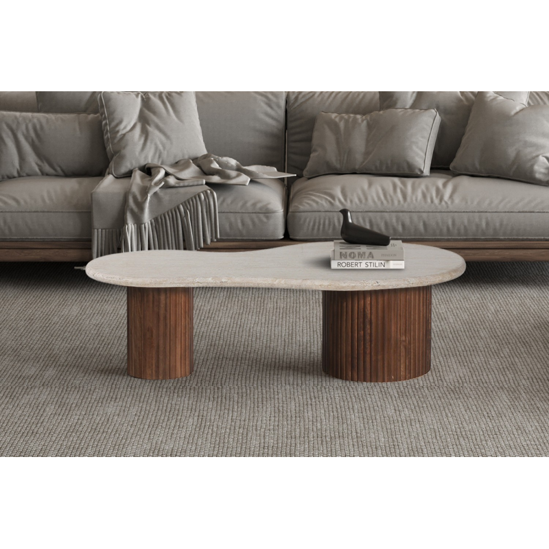 Table basse Marlon 120 cm en bois de manguier | Mobilier de salon haut de gamme