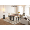 Table Tommy 220x100 cm Ovale - Bois de Manguier | Meubles de Qualité