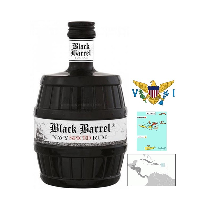 A.H RIISE Black Barrel Navy Spiced Spirit 70cl - Boisson haut de gamme