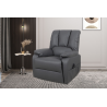 Fauteuil releveur électrique 'Osaka' en PU gris - Confort et élégance