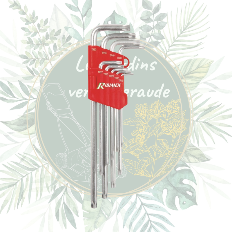 Jeu de 9 clés Torx - Outils de Jardin Durable