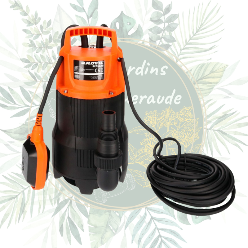 Pompe électrique submersible pour eaux usées - Efficacité de drainage
