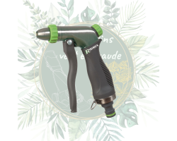 Pistolet d'arrosage à jet réglable en métal - Jardin pratique et efficace