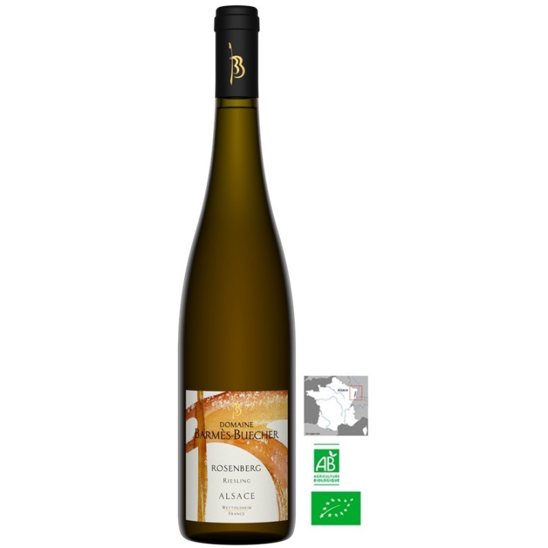 RIESLING "ROSENBERG" BARMES BUECHER BIO 2021 - Vin blanc haut de gamme d'Alsace
