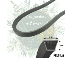 Courroie A96.5 (13x8m) - Performance optimale pour jardinage