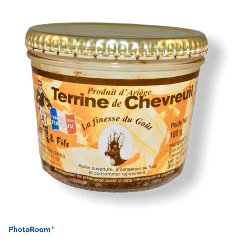 Terrine de Chevreuil d'Ariège - Épicerie Fine Haut de Gamme