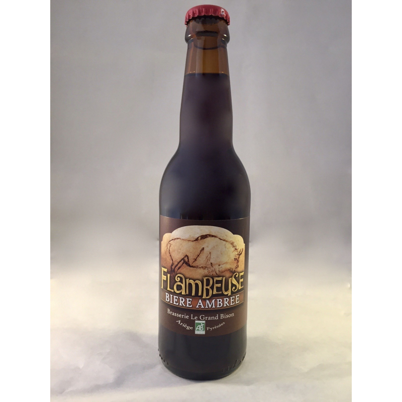 Bière ambrée Flambeuse - Brasserie Le Grand Bison