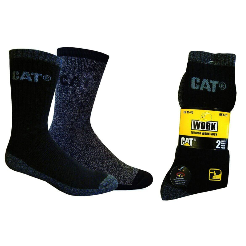 Chaussettes de travail thermo Cat - Lot de 2 pour l'hiver