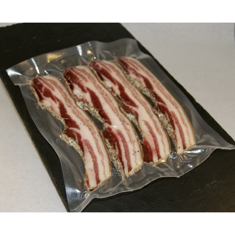 Poitrine de porc salée/poivrée en tranches - Produit frais