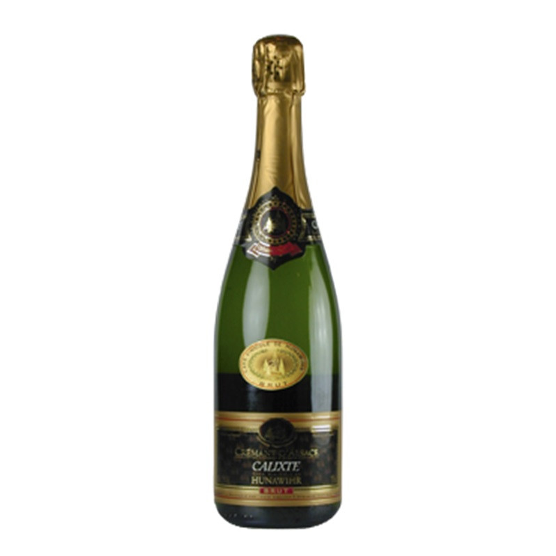 Crémant Calixte Hunawihr Brut Alsace AOC 75cl - Vin Effervescent Haut de Gamme