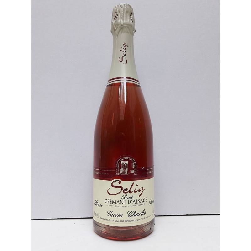 Crémant d'Alsace Rosé Cuvée Charlie - Élégance et Raffinement
