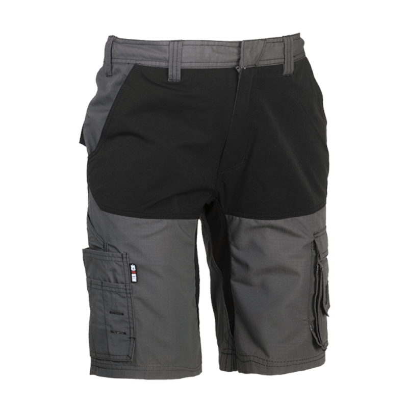 Bermuda de travail extensible Hespar gris Herock - Vêtements Professionnels