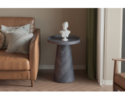 Table basse Manus 45 cm - Décor gris foncé | Meubles modernes
