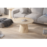 Table basse 'Lukas' 80 cm en chêne vieilli - Meuble élégant et pratique