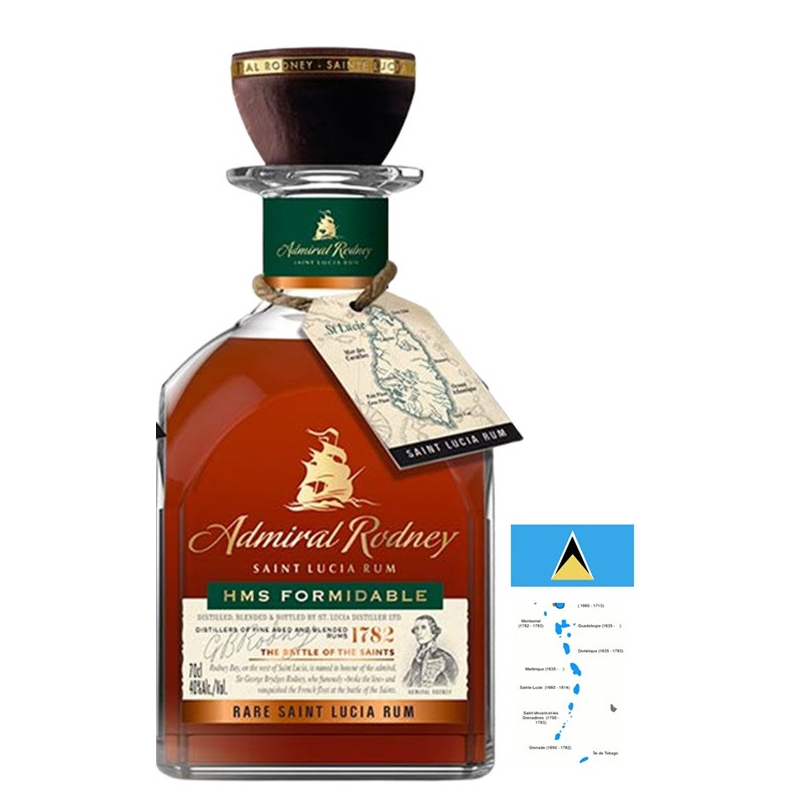 Admiral Rodney HSM Formidable - Rhum de Sainte-Lucie 70cl
