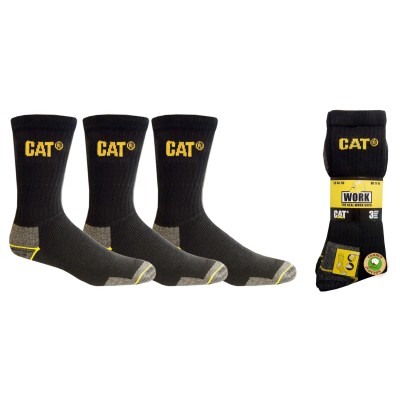 Chaussettes de travail Caterpillar - Lot de 3 haut de gamme