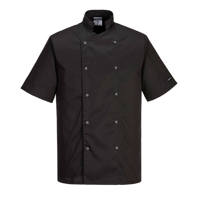 Veste de cuisine manches courtes Cumbria Portwest - Élégance et Fonctionnalité