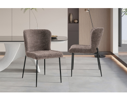 Chaise 'Lisa' Bouclé Sable - Élégante et Confortable | Meubles