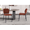 Chaise 'Sophia' Tissu Rouille - Élégance et Confort