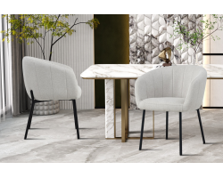 Chaise Sevilla Tissu Beige - Élégante et Confortable