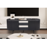 Meuble TV 'Lagos' 140 cm Décor Brun foncé - Élégance et Fonctionnalité