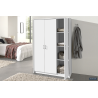 Armoire Ray 3 portes Blanc - Rangement moderne et élégant