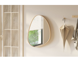 Miroir 'Roza' 80x60 en chêne vieilli - Accessoire élégant