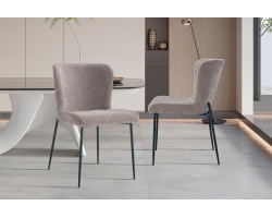 Chaise 'Lisa' Tissu Fabb Raven 30 Sand - Élégance et Confort