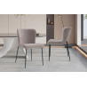 Chaise 'Lisa' Tissu Fabb Raven 30 Sand - Élégance et Confort