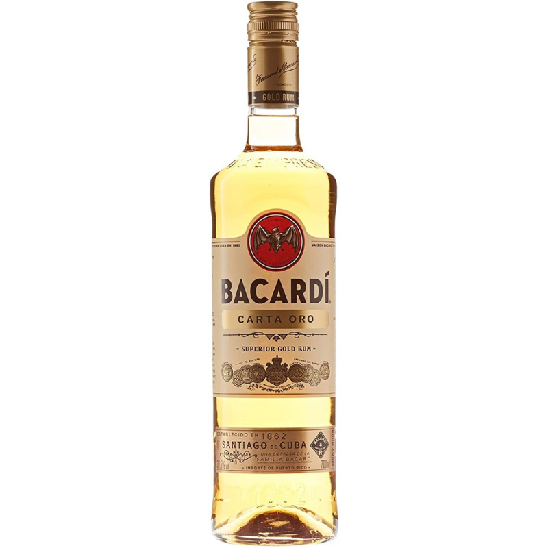 Bacardi Carta Oro Rhum Cuba 70cl 37,5° - Rhum haut de gamme