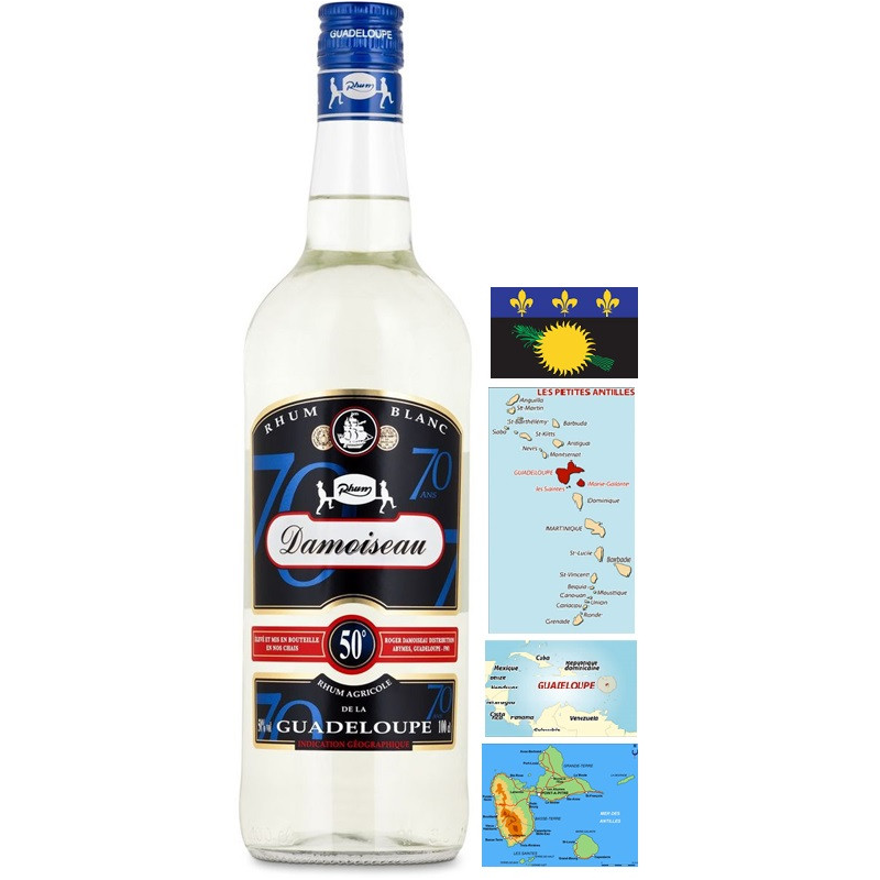 Damoiseau Blanc Rhum Guadeloupéen 100cl 50° - Boissons