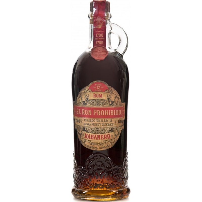 El Ron Prohibido 12 Solera - Rhum Mexicain de Qualité 70 cl 40°