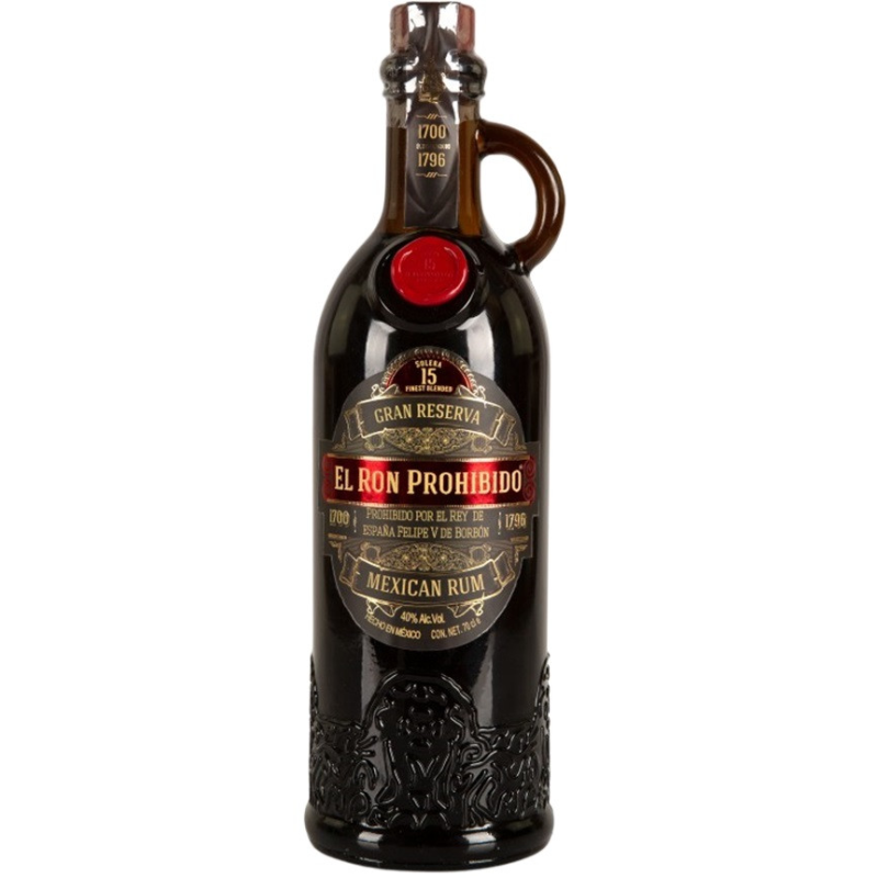 Rhum El Ron Prohibido 15 Solera 70cl - Rhum Mexicain Haut de Gamme