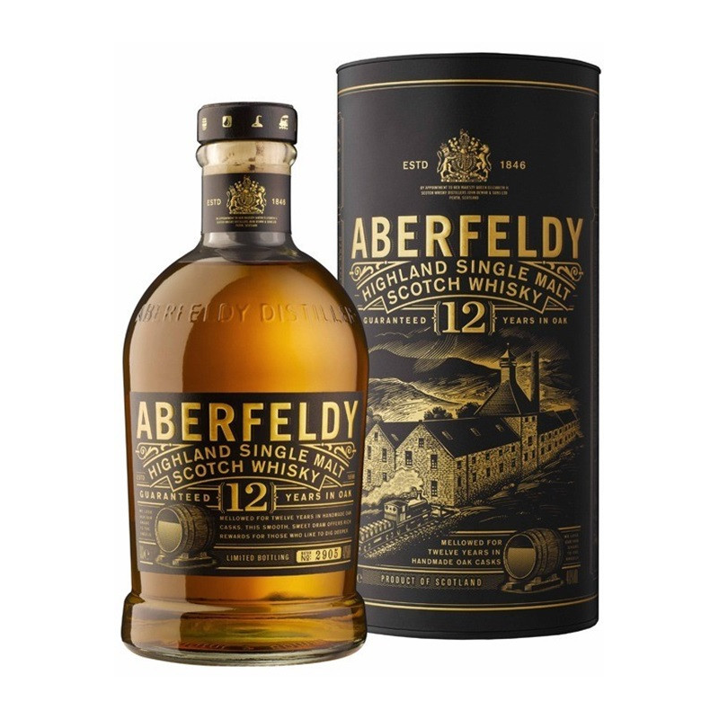 Aberfeldy 12 ans single malt whisky Highlands - 70 cl 40°