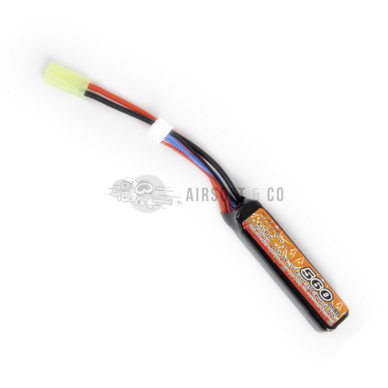Batterie LiPo 11.1 V 560 mAh 20C Burst 40C - Équipement Sportif