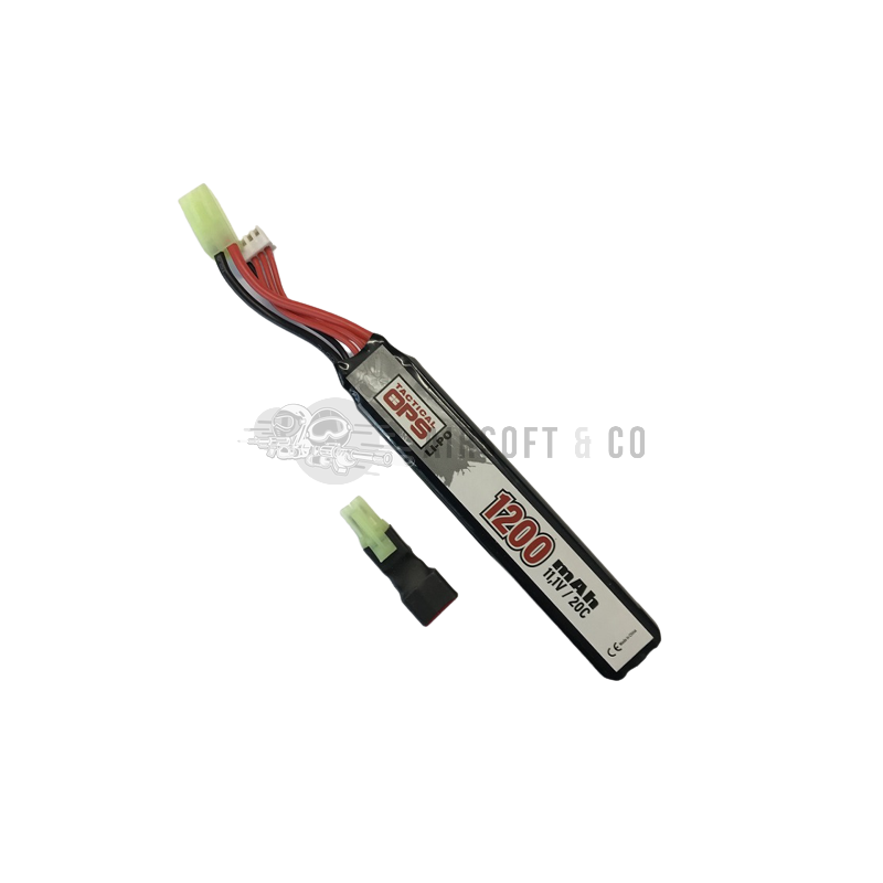 Batterie LiPo 11.1V 1200 mAh 20C - Tactical OPS